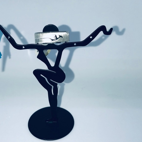 Thunderbird Pheonix Brushed Stainless Steel Rare Vintage Ring - Picture 4 of 6